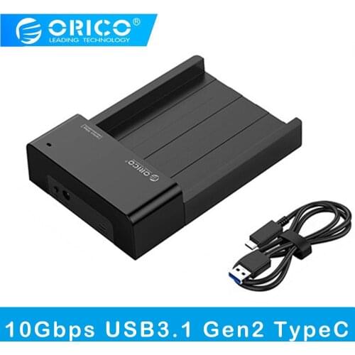 ORICO 6518C3-G2 2.5/3.5 inch Hard Drive Dock 10Gbps SATA to USB 3.1 Gen2 Type-C HDD SSD Enclosure Station Hard Drive Dock
