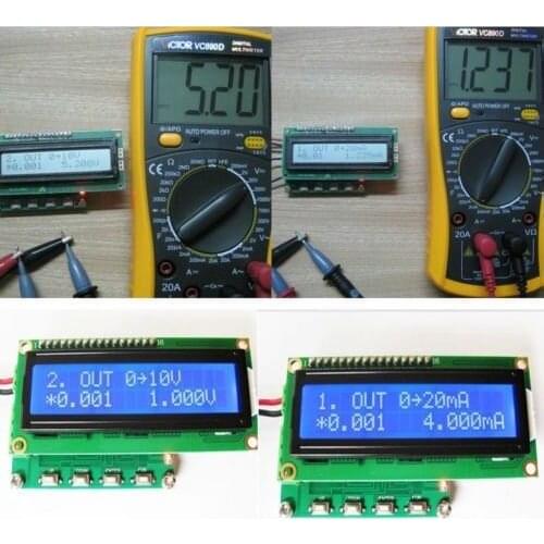 4-20mA / 0-10V current and voltage signal generator W/ PWM generation function Transmitter Digital LCD display