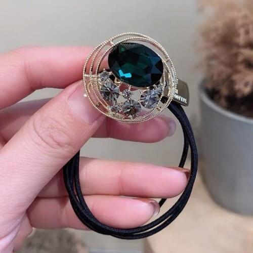 Crystal Head Rope Female Planet Hair Tie Holster Headdress Jewelry