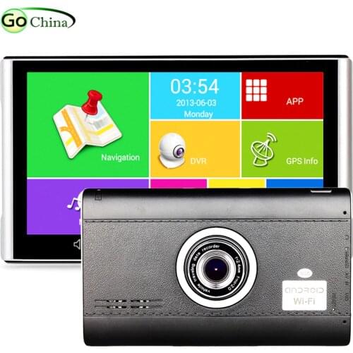 IautoGo 7" Android GPS DVR Navigator 1080P Car DVR Recorder 512M 8G Truck GPS Quad Core Tablet GPS WIFI Bluetooth AV-IN