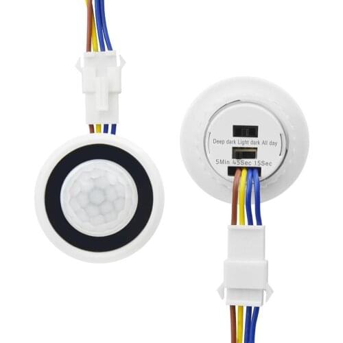 Mini Body Infrared Sensor Probe PIR Sensor Detector Smart Switch 100-265V LED Automatic Sensor 220V Switch Infrared Light Sensor
