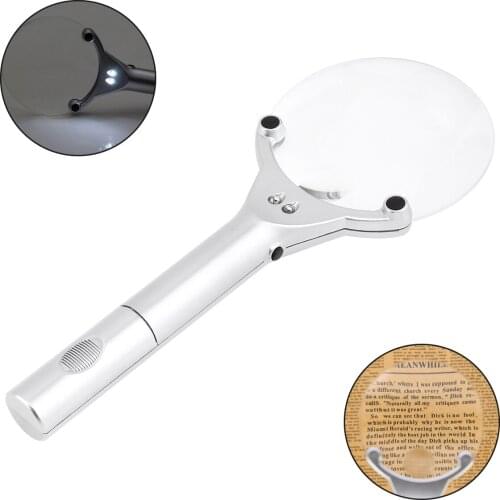 Magnifier Hand Held 6X Magnifying Loupe Reading Glass Lens Exquisite Workmanship For Inspecting Jewelry Checking Maps Reading