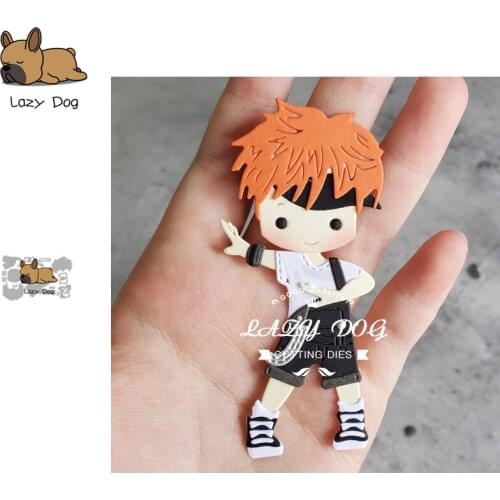 Hip hop Boy Metal Cutting Dies Scrapbooking Stencil DIY Mold Knife Craft Embossing Die Cuts Card Making New Dies For 2020