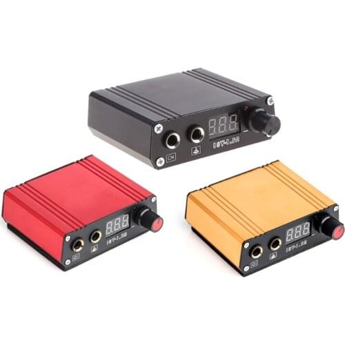 US/UK/EU/AU Plug Mini Tattoo Power Supply Professional Tattooist Portable Tattoo Power Source for Tattoo Machine Parts