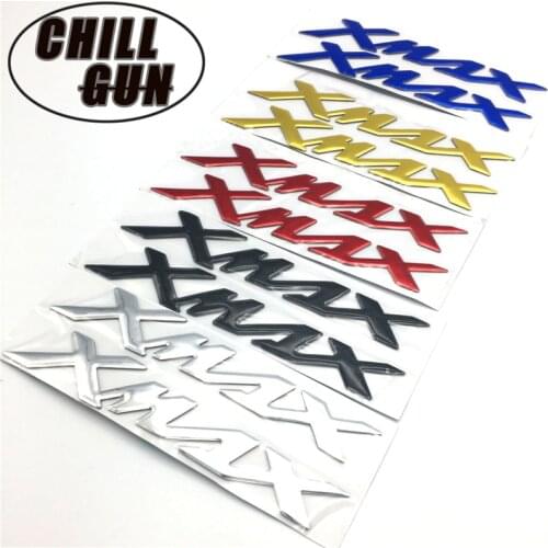 Motorcycle Decals Stickers Emblem Badge 3D Decal Raised Tank Wheel Tank Decals Applique Emblem For Yamaha XMAX 125 250 300 X-MAX