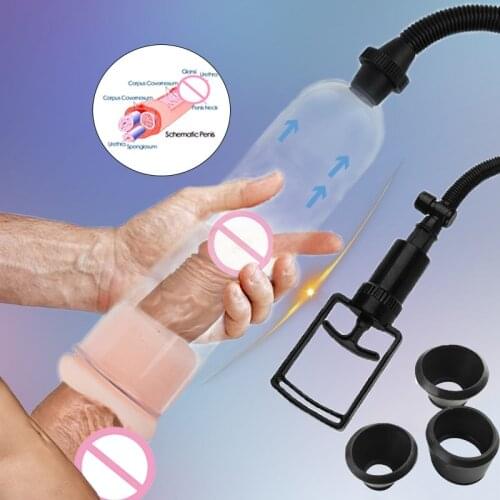 Penis Pump Dick Enlargement Penis Extender Sex Shop Penile Enlarger Vacuum Pump Sex Toy For Men Adult Sexy Toys Male Masturbator