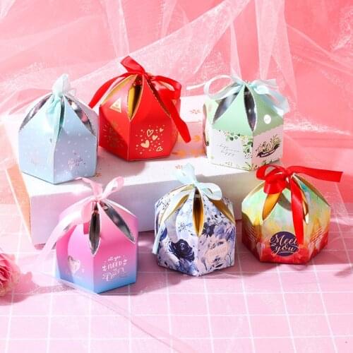 New Paperboard Gift Box Candy Boxes Packaging Small Boxes for Gifts for Baby Shower Wedding Favors Thank You Bags Gift Bag