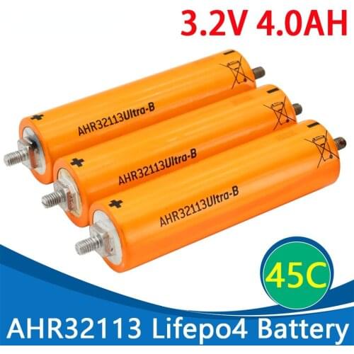 NEW Full new Manufacture for A123 AHR32113 Lifepo4 Battery 3.2V 4.0AH 45C rechargeable Lithium iron phosphate power Batteries