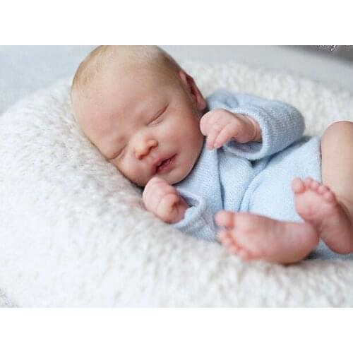 NPK 17inch Darren Reborn Doll Kit Sleeping & awake lifelike soft touch fresh Color