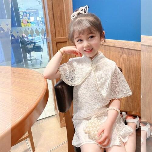 Girls Dress Teen Princess Costume Elegant Kids Dress For Girl White Hollow Party Dresses Children Clothing 4 6 8 10 12 14 Y