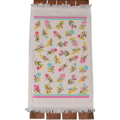 Kitchen Towels-Mix Color 40x60, 100%Turkish Cotton, Printed, Organic, Natural, Luxury, Highly Absorbent,For Kitchen, Pack Of 2