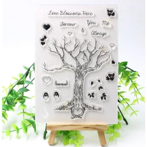 YPP CRAFT Tree Transparent Clear Silicone Stamps for DIY Scrapbooking/Card Making/Kids Crafts Fun Decoration Supplies 539