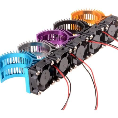 Heat Sink 540 550 Stock Modified Motor Cover Cooling Fan 7014 For RC 1/10 Model Car Upgrade Parts