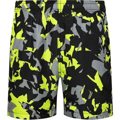 Summer men shorts camouflage casual shorts men beach shorts knee length pants fashion mid-waist elastic waist men board shorts