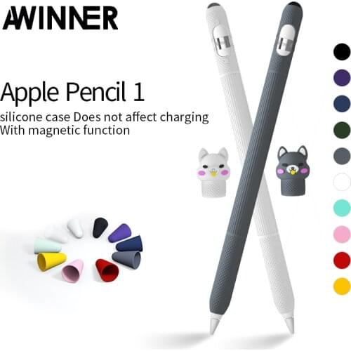 Lovely Pattern Silione Silicon Protective Pouch Cap Holder Cover For Apple Pencil 1 Accessories Anti-scratch Case for Pencil 1nd