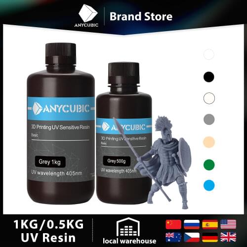 ANYCUBIC Photon 405nm UV Resin for Photon 3D Printer LCD UV Sensitive Resin 1L Liquid Printing Material Photosensitive Uv Resin
