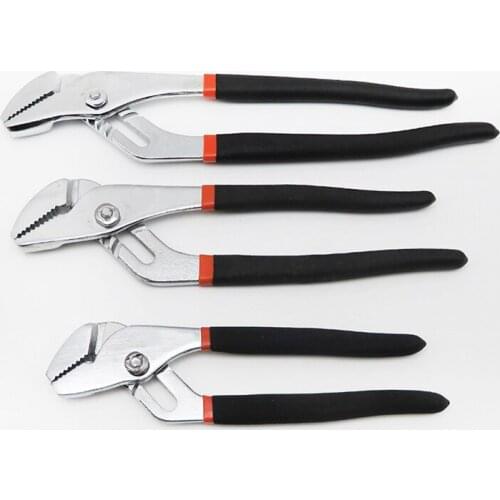 1pcs Hot 8"/10"/12" Steel Dip Water Pump Pliers Universal Wrench Grip Pipe Wrench Plumber Hand Tools