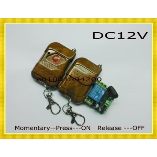 12V 1CH Auto door /Lock wireless remote control system wireless switch /receiver &transmitter controller 315/433MHZ 50Units/Lot