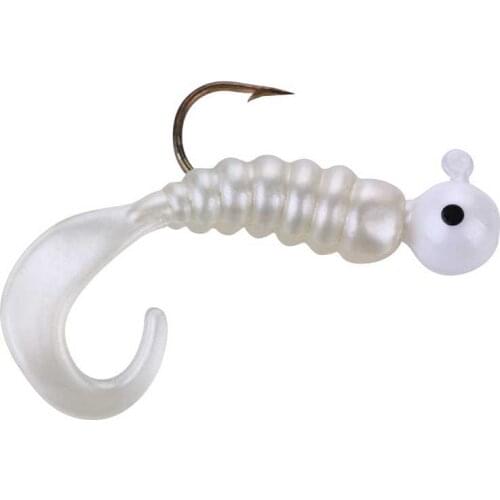 2pcs/lot fishing Lures soft bait with Lead head hook 4.5m 3.8g Worms Artificial silicone fishing lure Bass Pesca Fishing Takcle