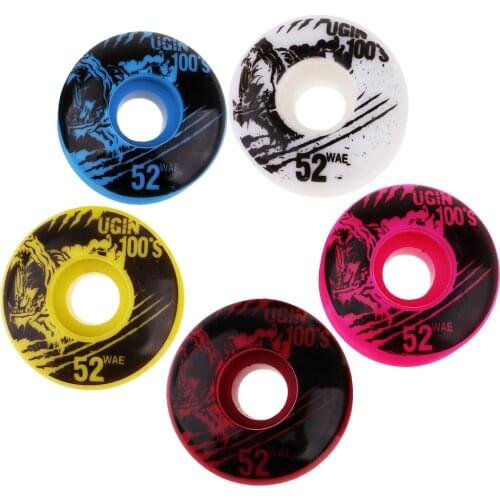 4Pcs 52mm 100A High Performance Skateboard Wheels Durable PU Skate Wheels 100A Super Smooth Skate Board Accessories