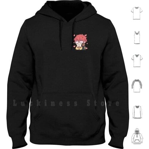 707 Meow~ Hoodie Long Sleeve Mystic Messenger Saeyoung Choi 707 Seven Mystic Messenger Seven Cute Kawaii Chibi