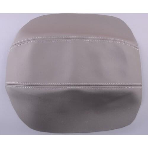 Car Microfiber Leather Console Center Armrest Box Lid Cover Grey Fit For Volvo S80 1999 2000 2001 2002 2003 2004 2005 2006