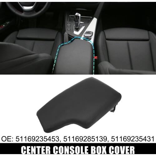 X Autohaux Car Center Console Box Cover Armrest Replacement Black 51169285139 51169235431 for BMW 3 Series F30 328i 2012-2016
