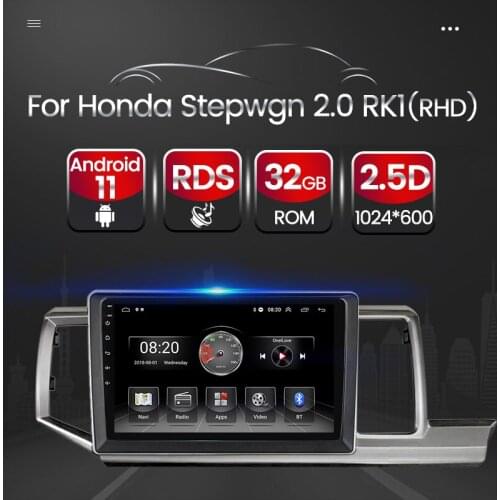 TomoStrong 1024X600 Android 11 Car Auto Radio Multimedia Video Player For Honda Stepwgn 2.0 RK1 RHD DVD WIFI FM Navigation GPS