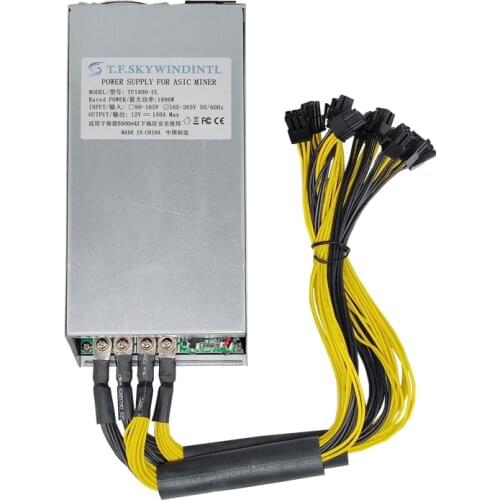 1800W Mining PC Power Supply For ETH Ethereum Rig Antminer Coin A6/A7/S9/R4/S7/E9 1800W PSU 6 pin antminer psu miner APW3 APW7