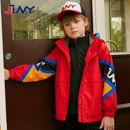 Children Outerwear Warm Coat Two-in-one Autumn and winter thickened plus velvet Kids Clothes Windproof Thicken Boys Girls Jacket
