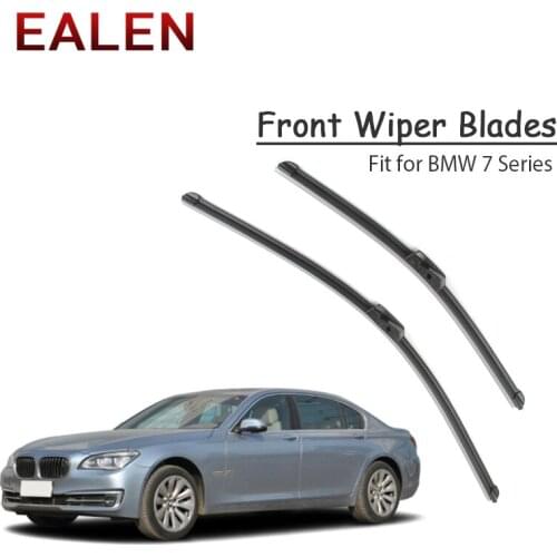 EALEN For BMW 7 Series F01 E68 F02 E67 F03 E66 F04 E65 Vehicle Original Front Windshield 1Set Rubber Car Front Wiper Blade Kit