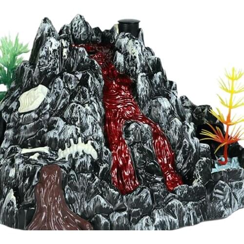 Volcanic Eruption Figure Volcano Dinosaur Scene Collector Kid Toy Gift