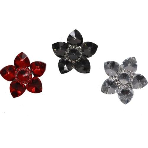 Good quality 38mm metal rhinestones button with sweater coat decoration button accessories DIY 1Pcs/Lot SP-0191