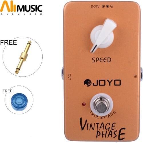 JOYO JF-06 Vintage Phase Effect Guitar Pedal Van Halen Love Phaser True Bypass Design with Pedal Connector and Mooer Guitar Knob