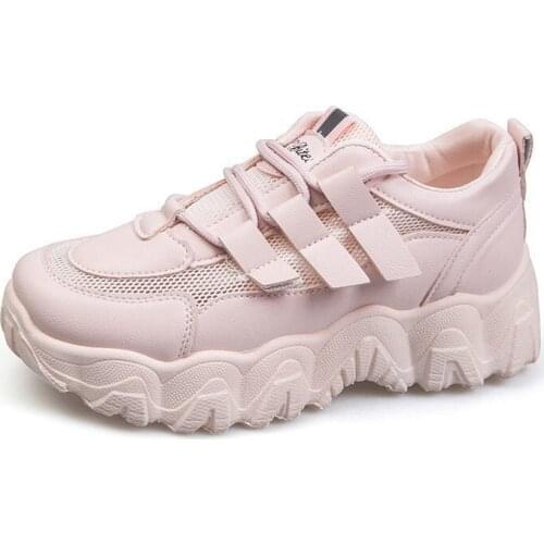 Women Sneakers Fashion Whiter Platform Ladies Chunky Causal Flat Shoes Woman Mesh Sneakers Women Running Shoes Chaussure Femme