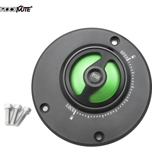 Push to Lock Keyless Fuel Tank Cap For Kawasaki Z125 PRO Z900RS versys 650 1000 Ninja1000 Motorcycle Gas Fuel Petrol Cover