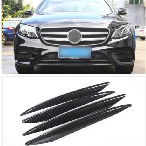 Lapetus Front Fog Lights Lamps Eyelid Eyebrow Strip Cover Trim For Mercedes Benz E Class W213 Sport E260 E300 2016 - 2019