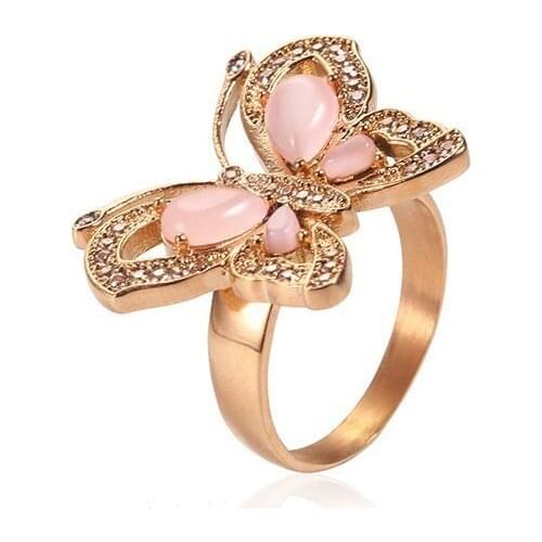 LEADTOP 1974 Rings With Crystals