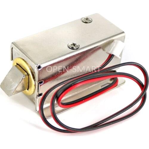 Mini DC 12V Access Control Electromagnetic Lock Electric Cabinet Lock Adjustable Orientation of Lock Bolt Drawer, Storage Locker