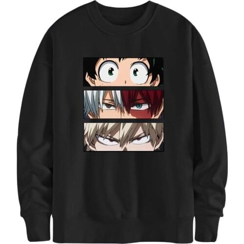 My Hero Academy Mens Sweatshirts Midoriya Izuku Hoodies Autumn Male Clothing Printing Fashion Hoody Breathable Supoleron Hombre