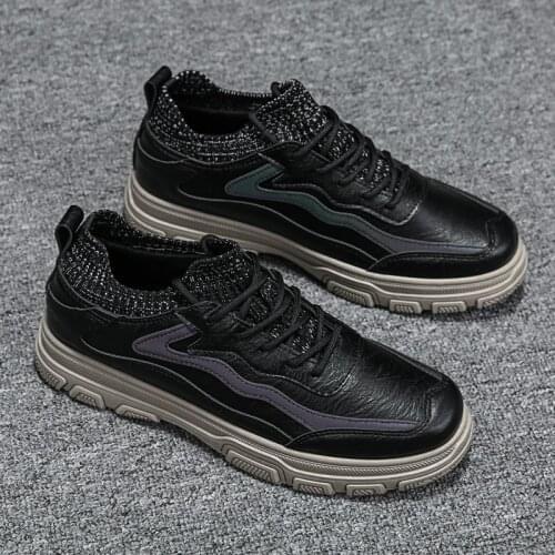 Mens Boots Casual Winter Boots For Men Casual Sneaker Cowboy Mens Sneakers Mens Shoes Leather Platform Man Chelsea