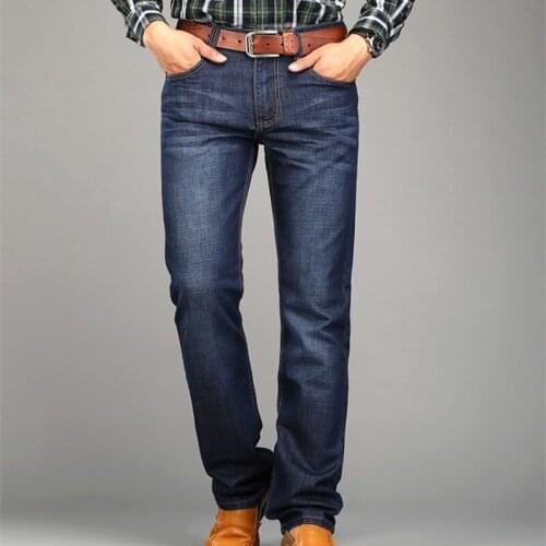 2021 New Thicken Autumn Winter Jeans Men Smart Casual Denim Mens Jeans Trousers Brand Clothing Big Size personality