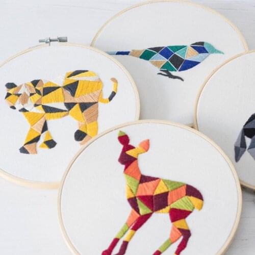 Embroidery Needlework Kit DIY Ribbons Embroidery Tool for New Staters Needlework Kits Wall Art Home Decoration for Beginner