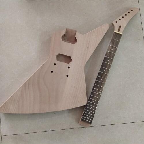 Unfinished Electric Guitar Kit Mahogany Neck And Body