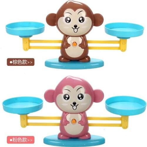 Early Education Puzzle Monkey Balance Calculation Math Game Children Balance Counting Measurement Parent-Child Interaction Gift