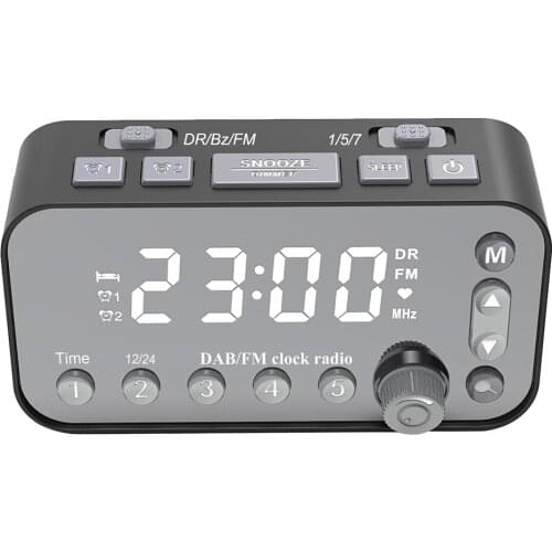 Portable LED Alarm Clock Dual USB Ports with Snooze Sleep Timer LCD Display For Home Decors