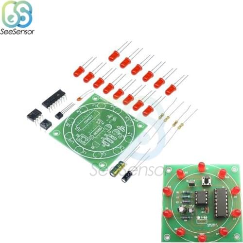 Lucky Rotary Suite Electronic Suite DIY Kit CD4017 NE555 Self DIY LED Light Kits Production Parts And Components 3-5V