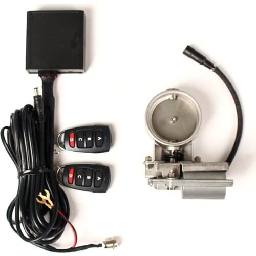 Stainless Exhaust Sounds Valve Switching Push Button Remoter Controller Muffler Waterproof 12V Electric