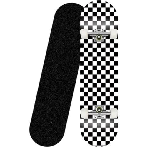 Skateboard 31.5" Complete Skateboard 7-Layer Maple Wood Skateboard New Pattern Skateboard for Teenage Adult Beginner Kids