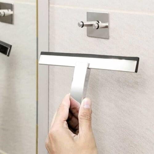 Shower Squeegee Window Glass Wiper Scraper Cleaner with Hook Holder for Bathroom Dropshipping